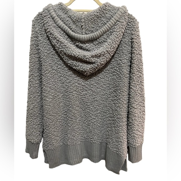 GreenTea - Boucle Hooded Sweater / sweatshirt -  size Large - EUC - Picture 3 of 3